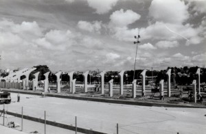 Construção das arquibancadas do Sambódromo - Arquivo/ SPTuris