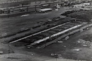 Construção do Sambódromo do Anhembi - Arquivo/ SPTuris