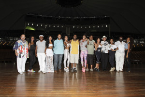 Candidatos à Corte do Carnaval 2015 durante ensaio. Foto: José Cordeiro/ SPTuris.